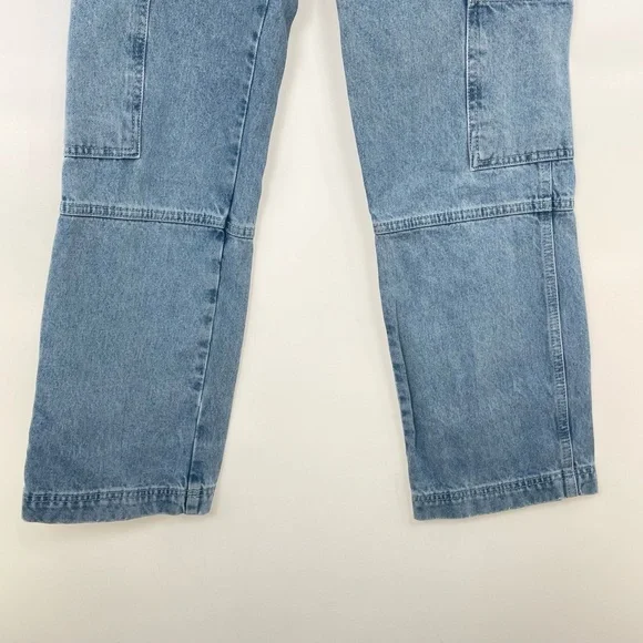 Ragged Priest Carpenter UtiliyuJeans Light Blue Wash High Waisted Paneled 26 - Picture 3 of 10